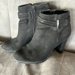Liz Claiborne Spectator Bootie Ankle Boots High Heel Black Size 8