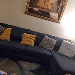 Blue Sectional Sofa