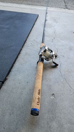 Ugly Stik casting Rod with Right hand Abu Garcia Ambassador 5500s reel