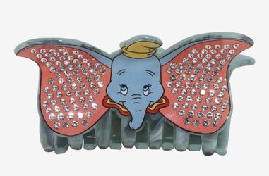 Disney Dumbo Hair Clip Pave Claw Clear Gemstones on Ears