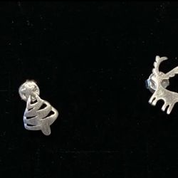 Sterling Silver Minimalist Stud Earrings 