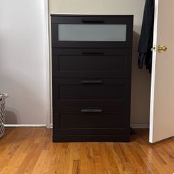 Brimnes  Black 4-drawer chest 30 3/4x48 7/8”