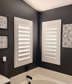 Plantation Shutters- FREE ESTIMATES & SAME DAY PRICING, Custom, Real Wood, Window Shutters, Treatments, Coverings. Persianas de Madera.