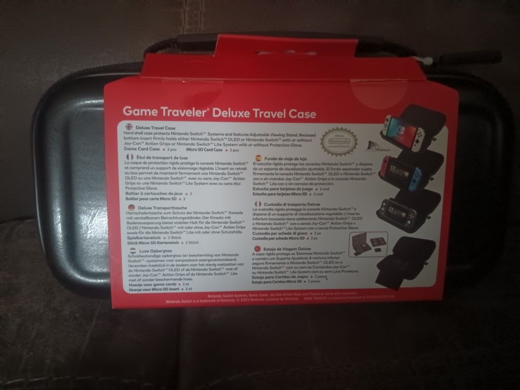 [New] OFFICIAL NINTENDO SWITCH CASE Samus Deluxe Switch Travel Case