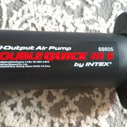 Air Hand Pump  INTEX Double Quick III 5  Like New