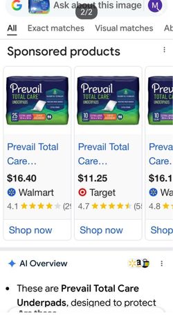 Prevail underpads
