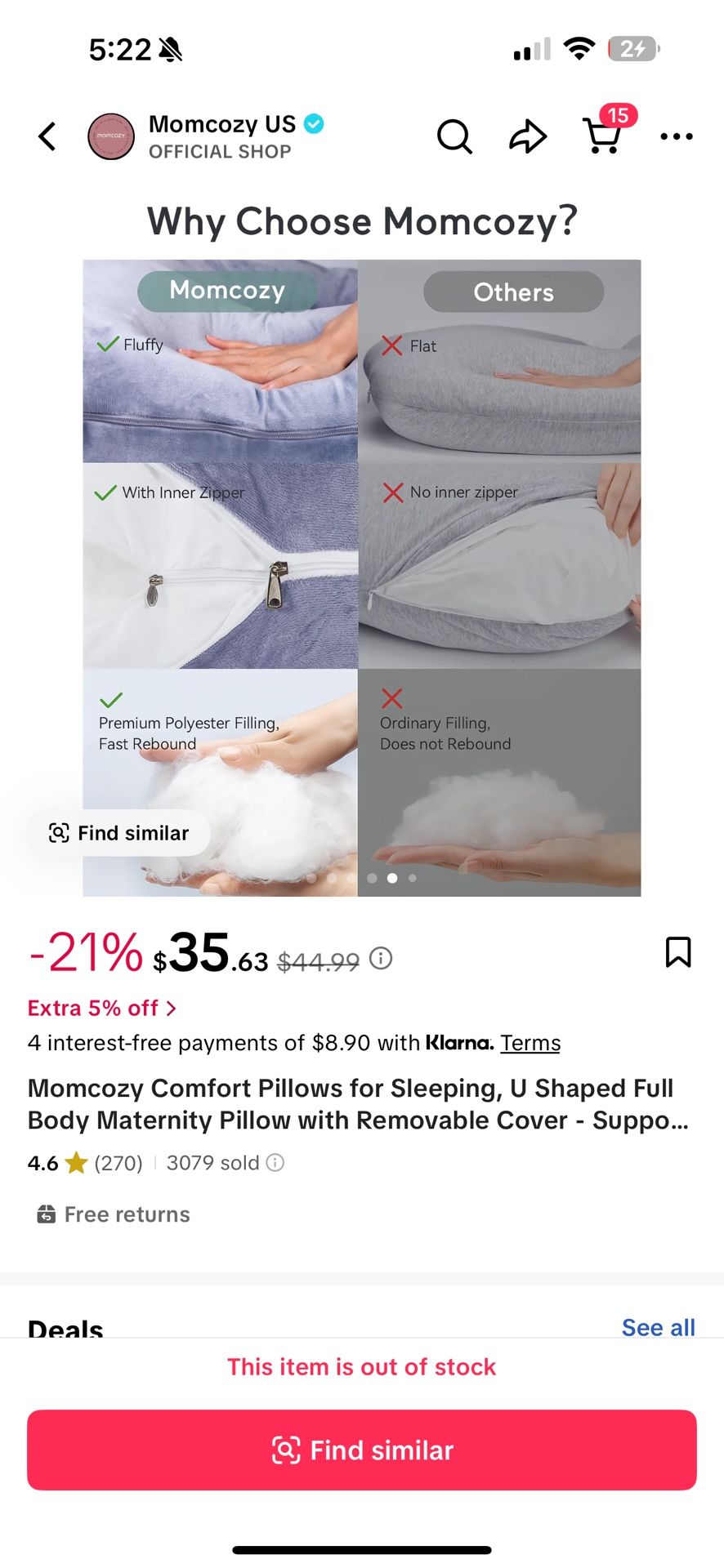 Momcozy Comfort Pillow