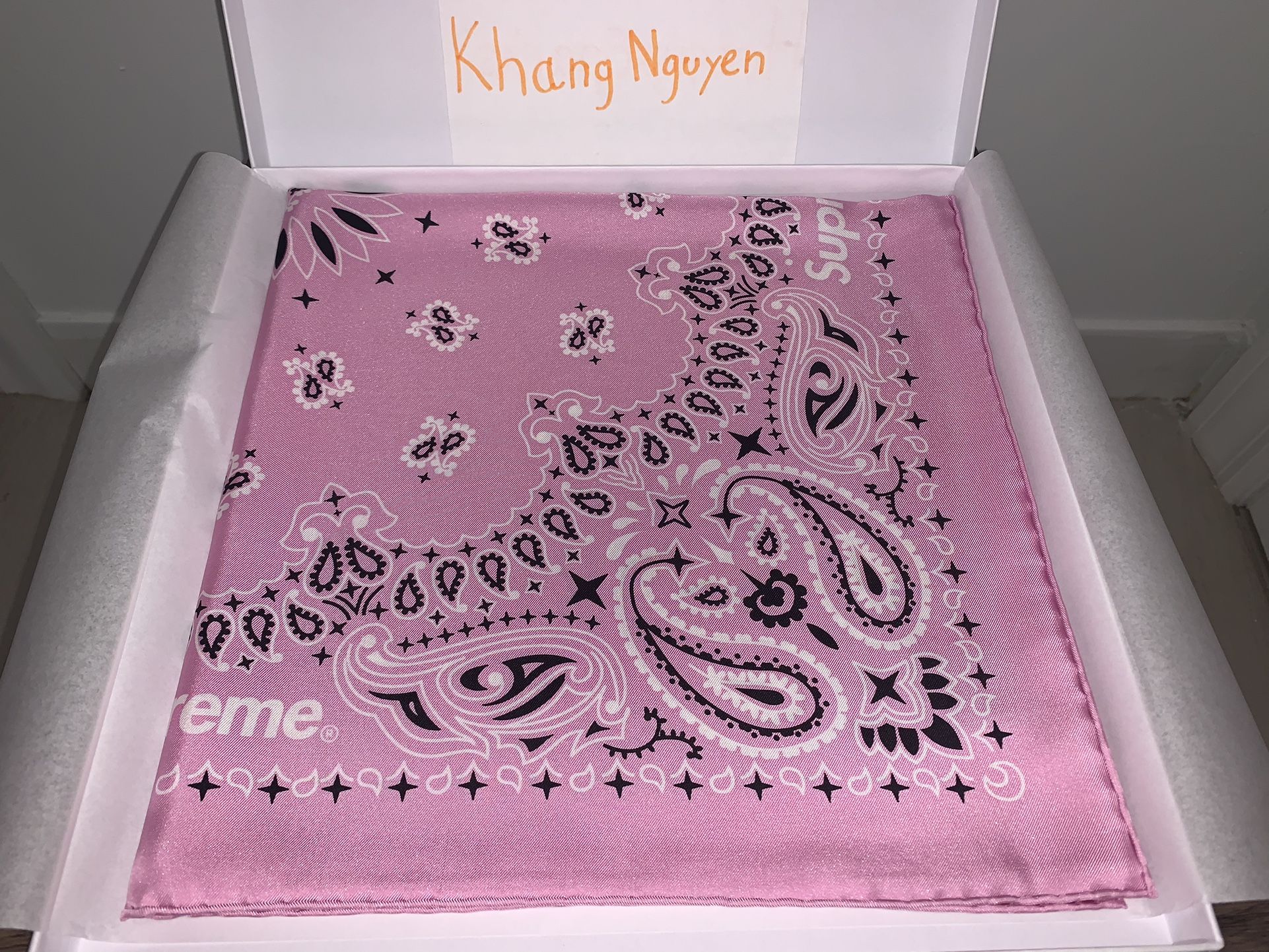Supreme Silk Bandana (Pink)