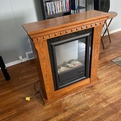 Electric Fire Place With Two Heat Settings 