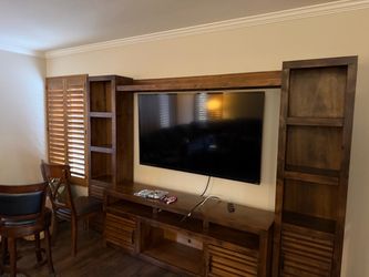 Entertainment center with TV