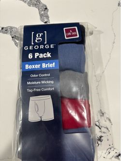 George boxer briefs 6 pack size small new