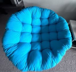 Turquoise Blue Papasan Chair-Like New