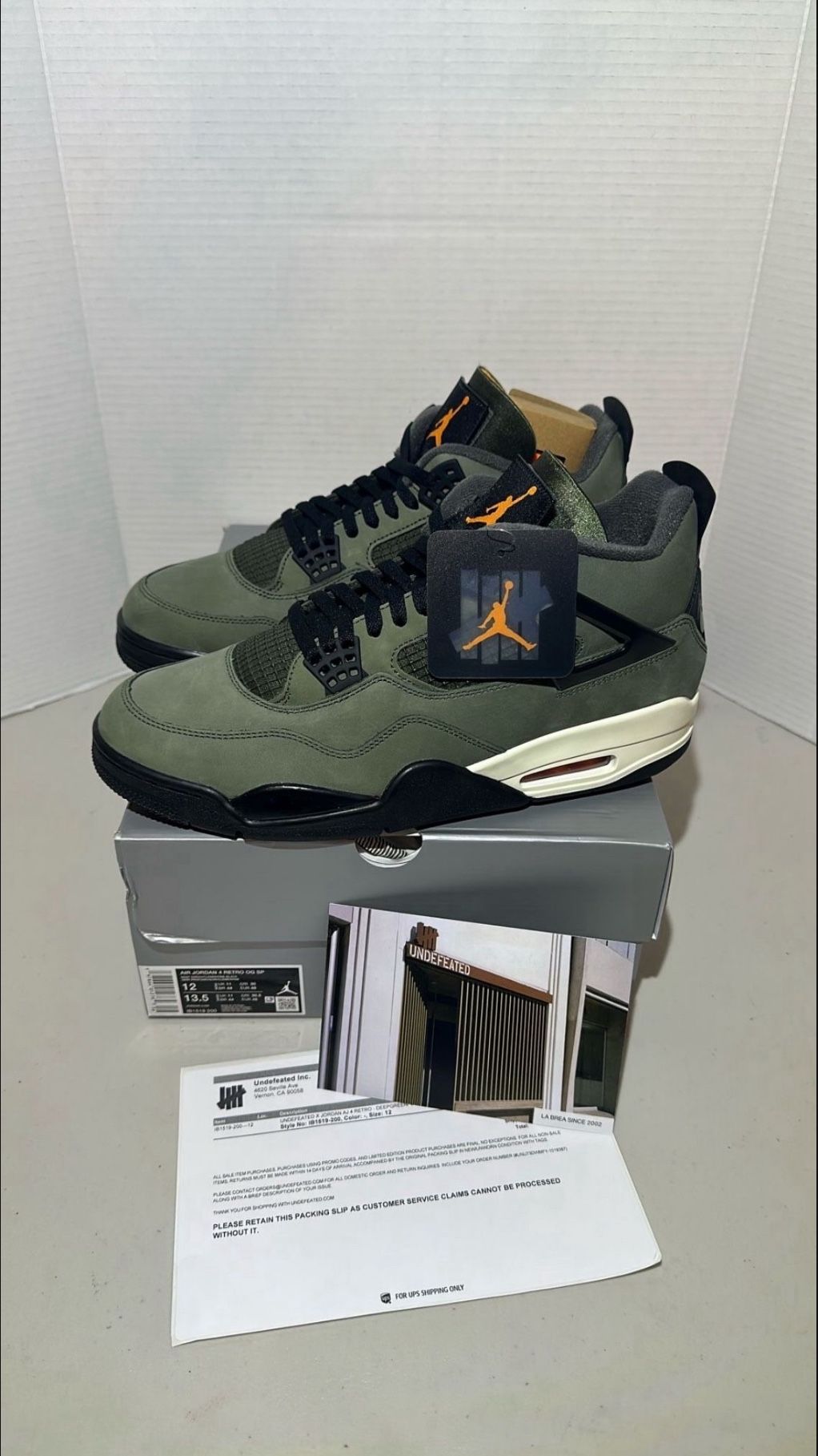 Jordan 4 Undefeated Size 12