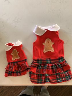 Doggie Christmas dresses!