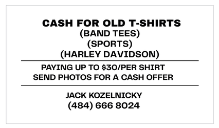 CASH FOR OLD CLOTHES