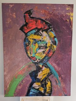 Abstract Acrylic Paining On Canvas 40 Inches
