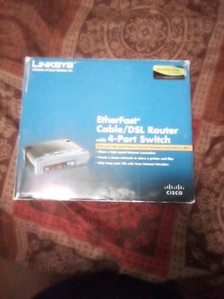 Linksys Etherfast Cable /Dsl Router W/4 Port Switch
