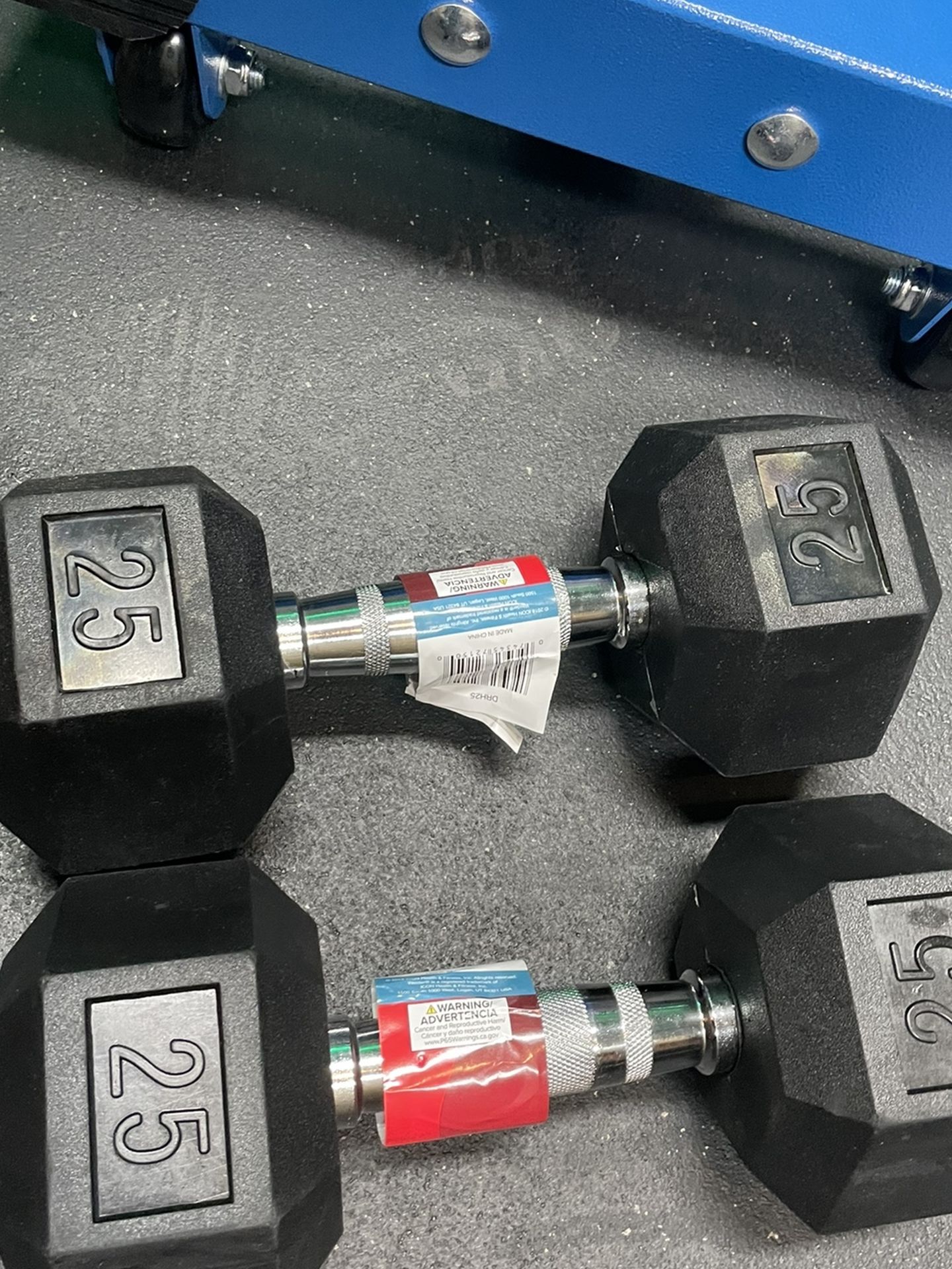 2x25 Dumbbells New In Box, Shipping Same Day