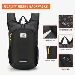 SKYSPER 10L Hiking Backpack, Foldable & Packable Lightweight Daypack for Travel, Collapsible