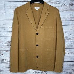 J. Crew Wallace & Barnes Chore Blazer Mens 40R Brown Barn Coat Jacket B8