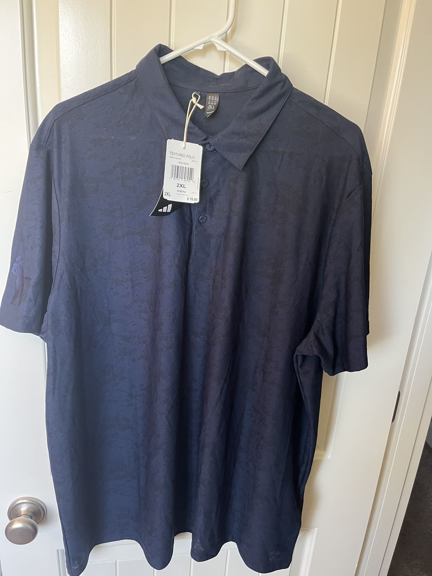 Adidas Textured Polo Shirt - NWT