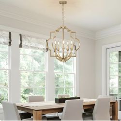 Modern Gold 5-Light Chandelier Pendant Light 