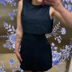 Fashion Nova Navy Blue 2 Piece Style Dress 