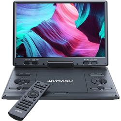 MYDASH 14.9'' Portable  DVD  Player  with  12.5" Swivel  Screen – Rechargeable  Car  DVD  Player,  Portable & Travel,  Region‑Free  Personal  DVD  Pla