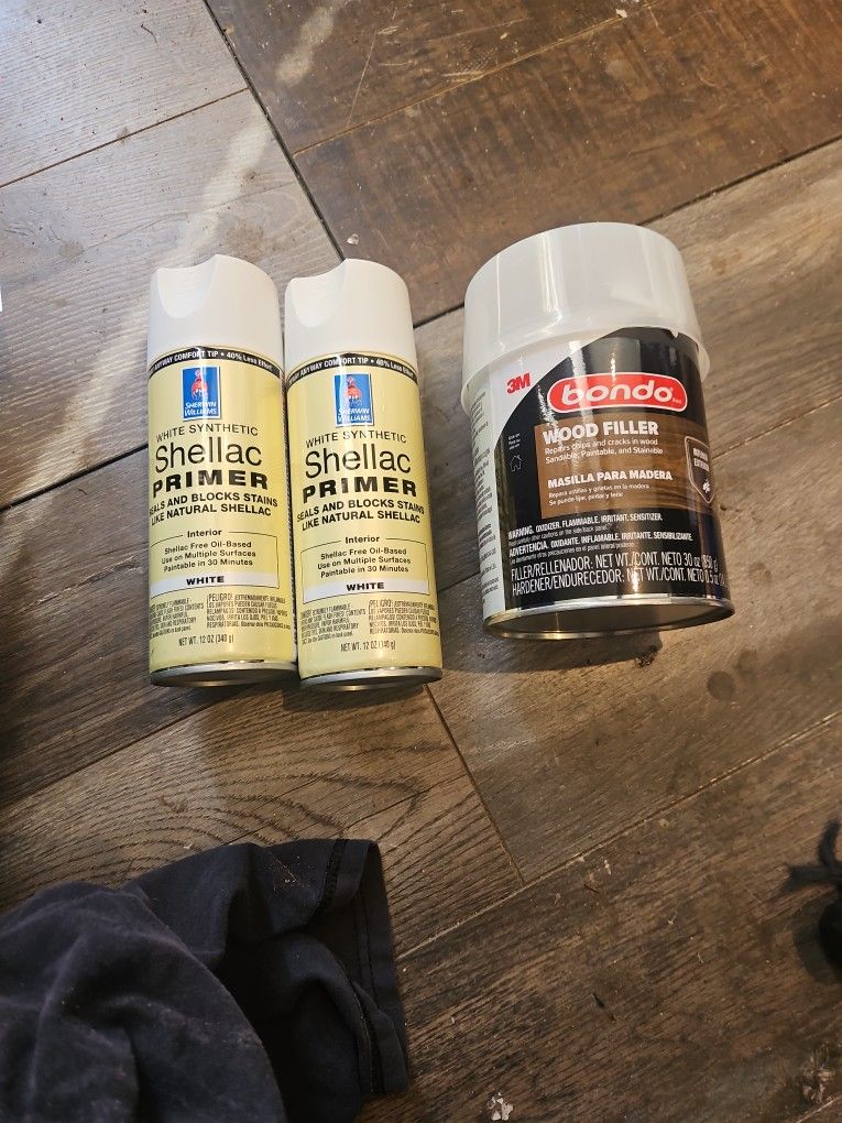 3m Bondo Wood Filler/ Shellac Primer