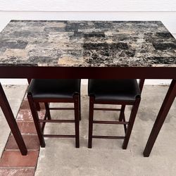 Table With Barstools