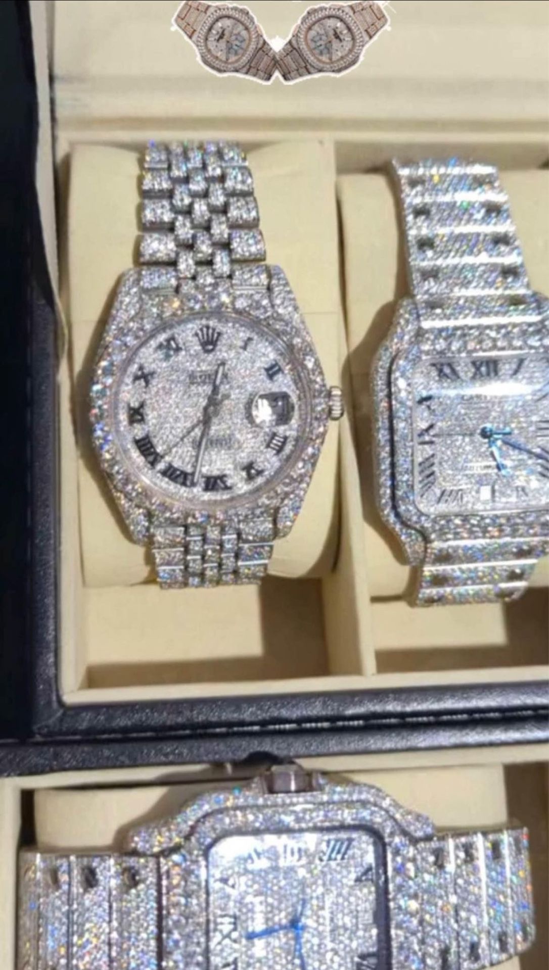 VVS Diamond moissanite Watches