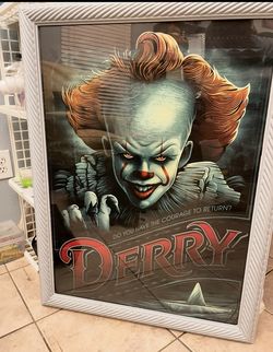Framed IT Movie Poster 24x36