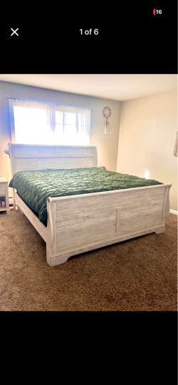 King sleigh bed frame