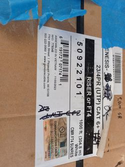 166 ft Genesis cat 6 23/4 PR RISER FT4