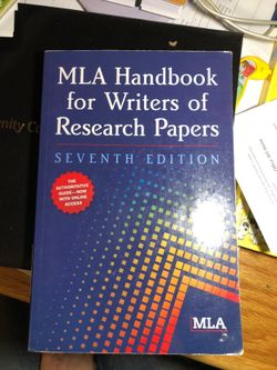 MLA handbook