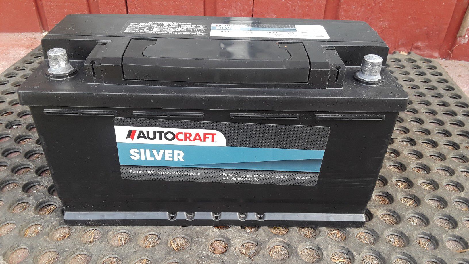 Autocraft Silver Car Battery