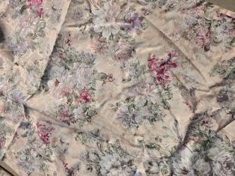 Custom-Made Floral Drapery Panels – Heavyweight & Fully Lined