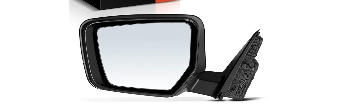 Lot # EC4713: A-Premium Driver Side Power Door Mirror - Compatible with Chevrolet Impala 2014-2019 - Non-Heated Manual Folding Black Outside Rear View