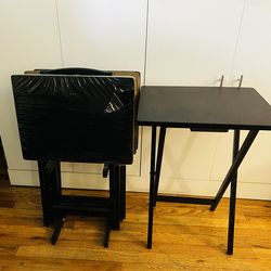 TV Tray and Stands 5 Piece