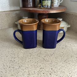 Royal Norfolk Two Toned Blue & Brown Mug Bundle