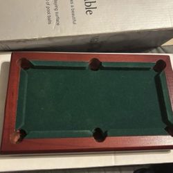 Authentic Detailed Mini Pool Table 9 by 5 1/4
