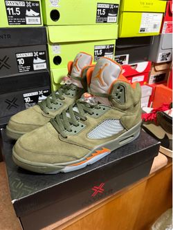 AIR JORDAN 5 OLIVE Sz 13