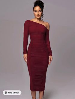 Burgandy dress