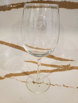 NEW Wine Glass Stem TANYA customized Name Glasswear Wedding Dining Bar Restaurant 