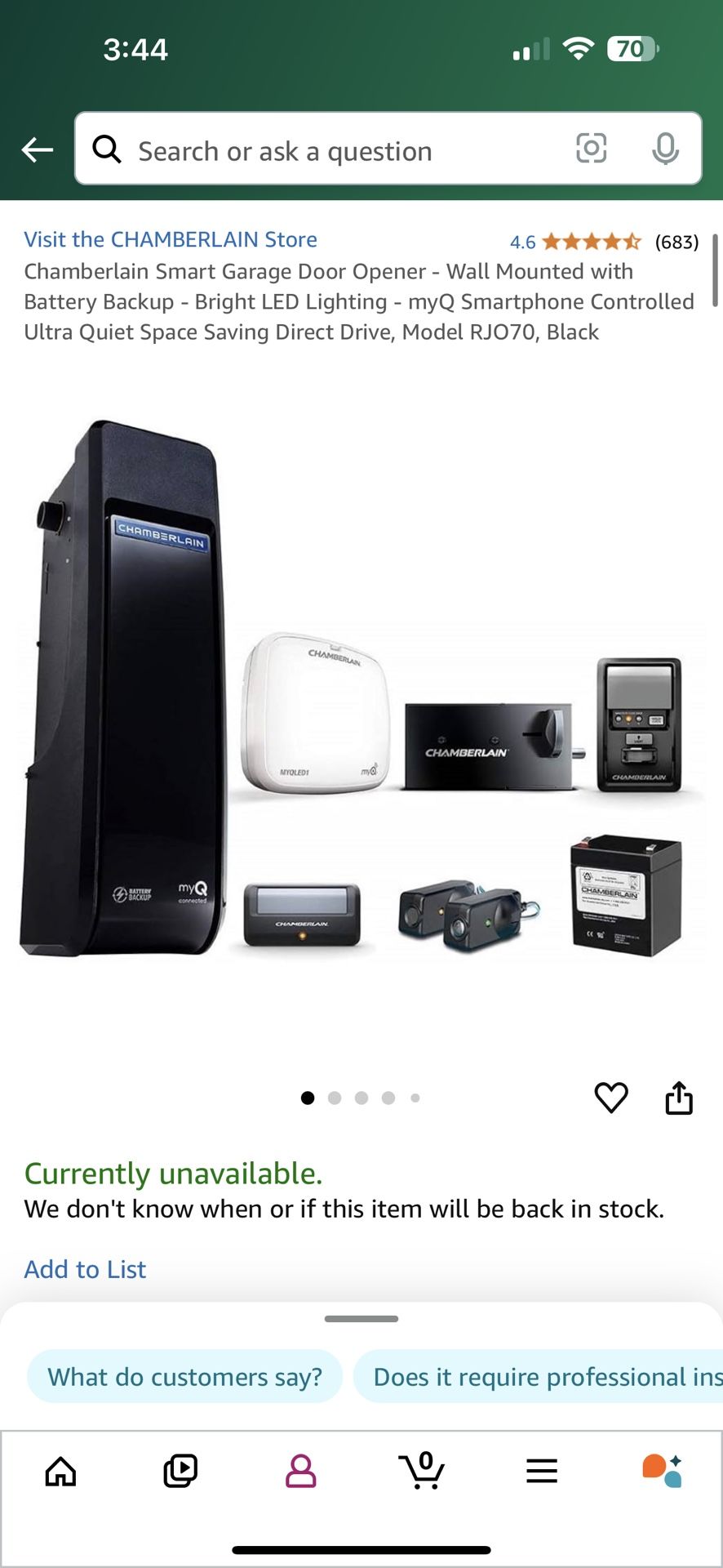 Chamberlain Garage Door Opener