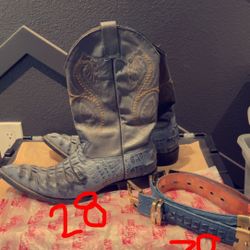 Artillero Boots And Belt For Men