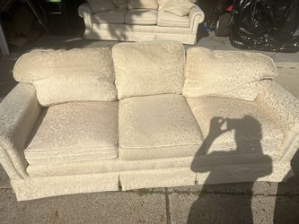 Modern Beige Sectional Couches w/ Chaise