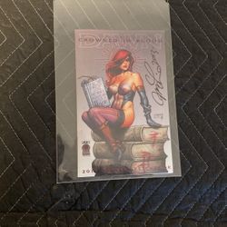 LINSNER DAWN CROWN IN BLOOD CONVENTION SKETCHBOOK 2013 SIGNED