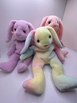 Hippity, Hoppity, Floppity TY Beanie Baby | PVC Pellets!! TAG ERRORS!! RARE FIND