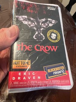 Funko Blockbuster Rewind The Crow Eric Draven Figure Hot Topic Exclusive